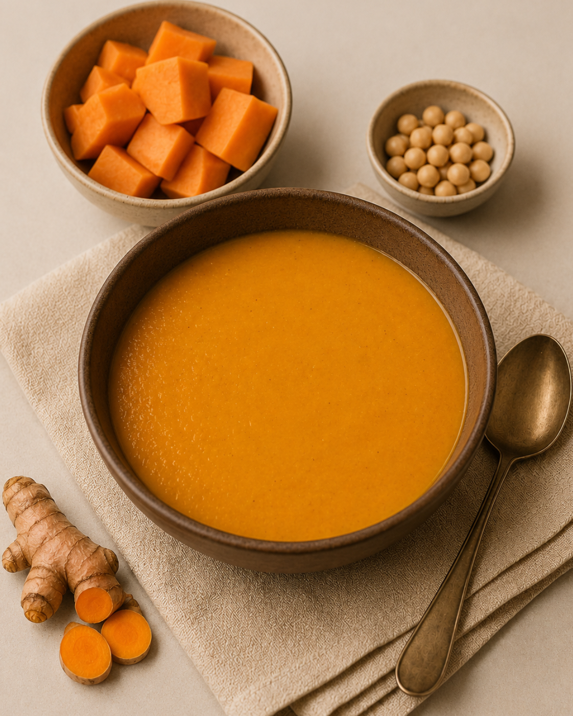 Sweet Potato Chickpea Soup